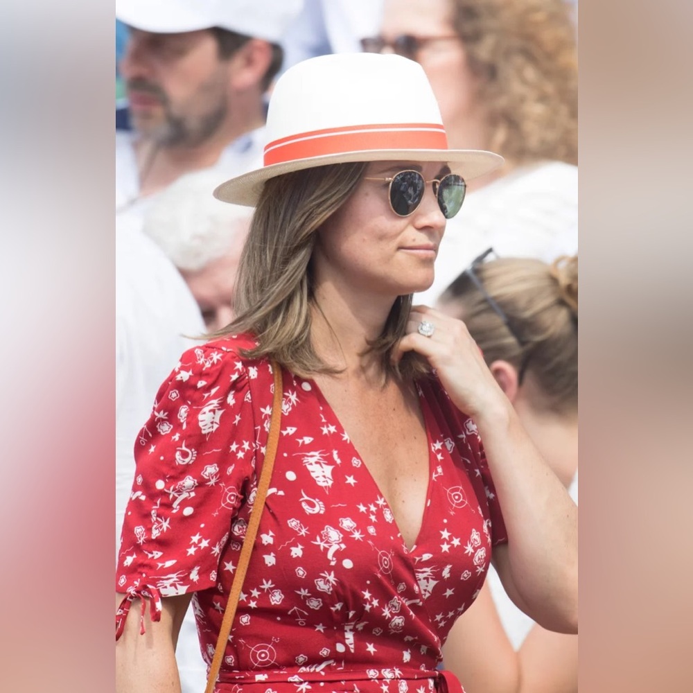Polo Ralph Lauren Pippa Middleton Red Floral Wrap Dress with Nautical Print - Picture 6 of 10